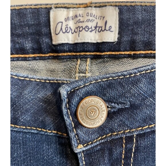 Aeropostale  Womens Size 11/12 Bayla Skinny Curvy Tapered Blue Denim Jeans - Picture 6 of 7